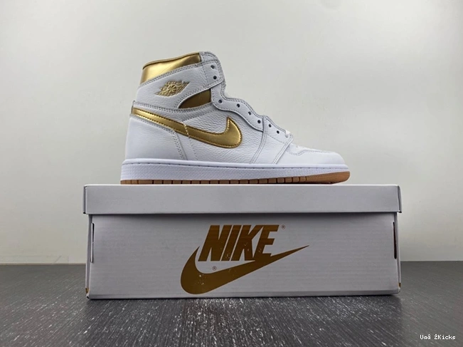 (Women's)  FD2596-107 58 High Retro Cozy Jordan 1 OG Gold Metallic 0621